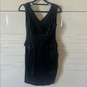Nanette Lepore Classic Black V-Neck Dress